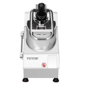 VEVOR Food Processor & Vegetable Chopper, 2 Feeding Holes Food-Grade Stainless Steel Food Processor Chopper with Detachable 6 Blades